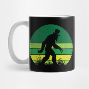 Bigfoot Sasquatch Saint Patrick's Day Vintage Sunset  Mug